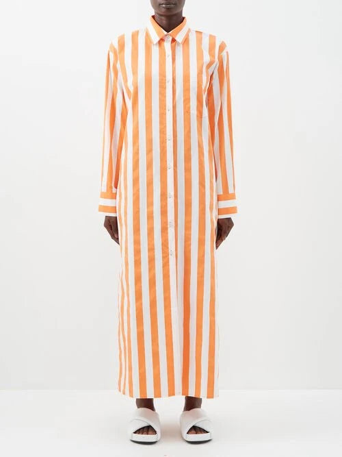 Women's Rayon Blend Long-Sleeve Cala Shirt Dress